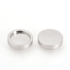 Tarnish Resistant 201 Stainless Steel Plain Edge Bezel Cups STAS-Q210-50-1