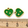 316 Surgical Stainless Steel Enamel Charms STAS-M073-39G-3