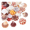 32Pcs 4 Style Natural Shell Pendant PALLOY-PH01861-6