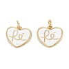 Brass Enamel Charms KK-G399-10-2