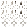 ARRICRAFT 20Pcs 2 Colors Zinc Alloy Rock Climbing Carabiners KEYC-AR0001-02-1