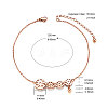 SHEGRACE Titanium Steel Charm Anklet JA97A-2