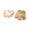 Rack Plating Alloy Glass Charms FIND-Q099-07G-03-2