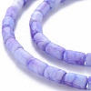 Opaque Baking Painted Crackle Glass Beads Strands FGLA-T004-01B-3