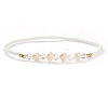 Fashion Plastic Imitation Pearl & Natural Freshwater Pearl & Glass Beaded Stretch Bracelets for Women SF7008-4-1