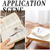 12Pcs 3 Style Alloy Bookmarks Finding with Hole PALLOY-SC0004-29-5