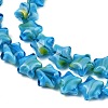 Handmade Millefiori Glass Beads Strands X-LAMP-H067-01G-3
