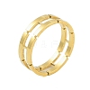 304 Stainless Steel Chain Shape Finger Ring LS-RJEW-C084-01A-G-1