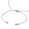 Natural Round Amethyst Beads Braided Bead Bracelets for Women BJEW-JB11655-04-4