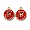 Golden Plated Alloy Enamel Charms LS-ENAM-S118-03F-1