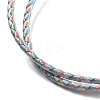 Polyester Cord Braided Necklace Makings MAK-L043-03G-09-2