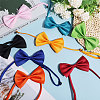 Globleland 8Pcs 8 Colors Adjustable Polyester Pet Bowknot Ties AJEW-GL0001-96-3