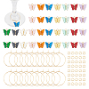 Unicraftale DIY Butterfly Wine Glass Charms Making Kit DIY-UN0004-69-1