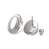 Non-Tarnish 304 Stainless Steel Stud Earring Findings STAS-K254-03P-2