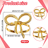 60Pcs Bowknot Alloy Napkin Rings AJEW-DR0002-68-2