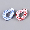 Spray Painted Opaque Acrylic Linking Rings SACR-T017-59M-B-3