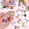 54Pcs 18 Colors Transparent Acrylic Beads OACR-PA0001-81-3