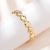 Brass Cuff Bangles for Women BJEW-C140-29G-1