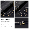 Unicraftale Vacuum Plating 304 Stainless Steel Cable Chain Necklaces STAS-UN0005-35-4
