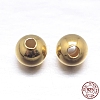 Round 925 Sterling Silver Spacer Beads STER-M103-04-4mm-G-2