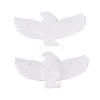 Eagle Shape Natural White Jade Gemstone Pendants G-P563-05E-2