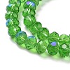 Electroplate Glass Beads Strands LS-EGLA-A034-T8mm-L08-3