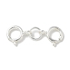 S925 Sterling Silver Double Spring Ring Clasps STER-R003-07S-1