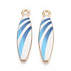 Alloy Enamel Pendants ENAM-T022-40KCG-01-1