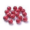 Dyed Natural Wood Beads LS-WOOD-Q006-16mm-01-LF-1