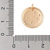 Brass with Clear Cubic Zirconia Pendants KK-N256-24C-G-3