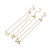 3Pcs Alloy Rhinestones Anklets LS-AJEW-S083-01G-07-2