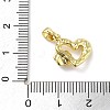 Brass Micro Pave Cubic Zirconia Charms KK-F877-07G-3