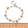 304 Stainless Steel Cable Chains Bracelets BJEW-K284-03B-GP-3