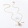 3Pcs Minimalist Stainless Steel Pave Imitation Pearl Triple Round Pendant Necklaces for Women PD0842-5