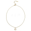 ABS Plastic Pendant Necklaces NJEW-E105-24KCG-2