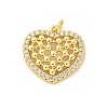 Brass Micro Pave Cubic Zirconia Pendants KK-S511-29G-02-1