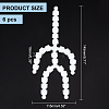   6Pcs Plastic Action Figure Movable Skeleton DIY-PH0021-59-2