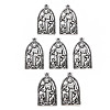 Tibetan Style Alloy Pendants PALLOY-T075-151AS-RS-1