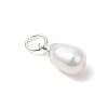 Natural Cultured Freshwater Pearl Rice Charms PALLOY-JF04821-4
