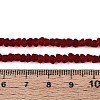 Frosted Transparent Glass Beads Strands GLAA-N016-4mm-26-2