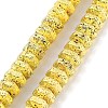 Electroplated Natural Lava Rock Beads Strands G-H303-A03-G-1