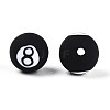 Handmade 8 Ball Polymer Clay Beads CLAY-N014-02A-05-2