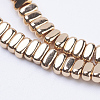 Electroplate Non-magnetic Synthetic Hematite Beads Strands G-J382-2x4x2mm-B01-2