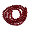 Opaque Solid Color Glass Beads Strands GLAA-N045-002-A03-2