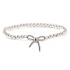Bowknot 304 Stainless Steel Link Bracelets ZF9724-3-1