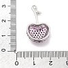 Brass Micro Pave Cubic Zirconia Pendants KK-L228-08P-02-3