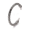 304 Stainless Steel Bird Open Cuff Bangle for Men Women BJEW-M230-08AS-2