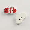2-Hole Printed Wooden Buttons BUTT-R031-205-2