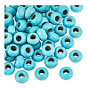 100Pcs Dyed Synthetic Turquoise European Beads SPDL-PH0001-03-7