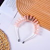 Natural Rose Quartz Hair Bands PW-WG31FAA-01-1